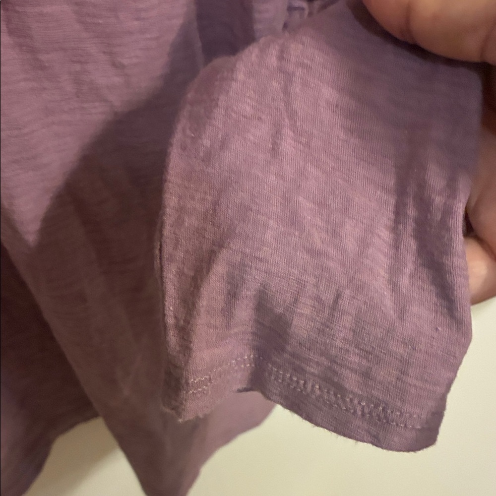 James Perse Mauve Long Sleeve Henley in Sz 1 -equivalent to a small - Picture 10 of 11